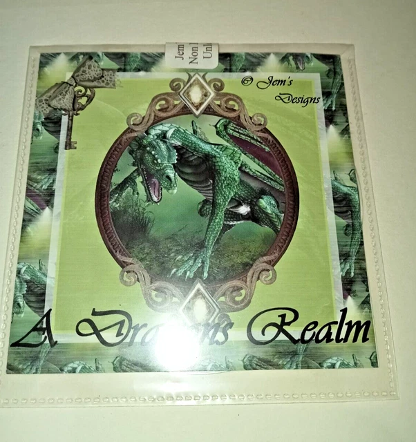 CD-ROM artesanal de Jems Designs Dragons Realm - Nuevo sellado