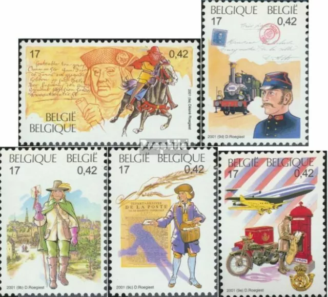 Belgique 3046-3050 (complète edition) neuf avec gomme originale 2001 philatélie
