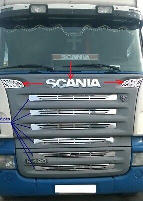 FILERA acier inoxydable porte métallique décoration pour Scania R series 2004-15 