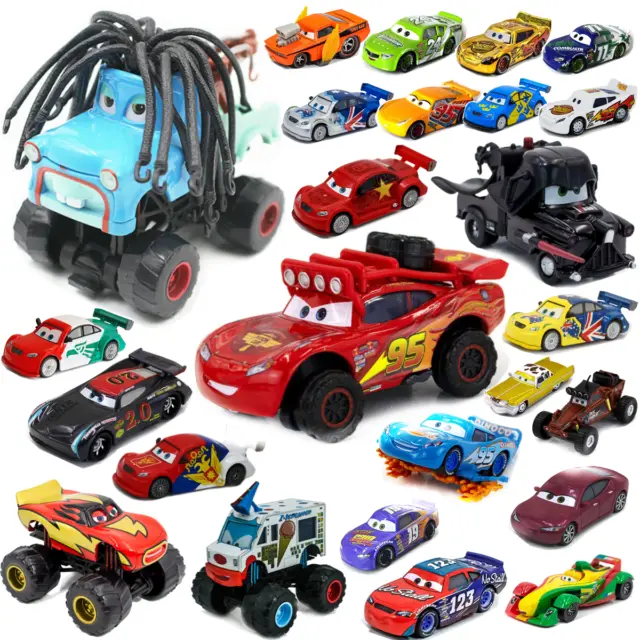 Disney Pixar Cars 1:55 Diecast Racers Chick Hicks Metal Mini Rare Model Car
