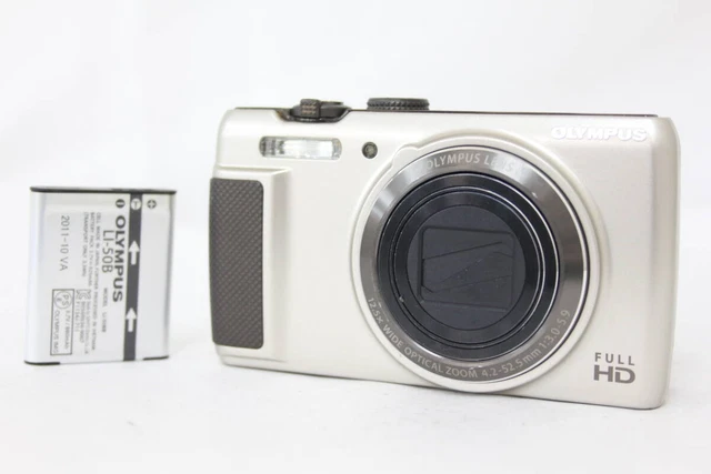 OLYMPUS SH-21 GOLD 12.5X Optical Zoom Compact Digital Camera Used  