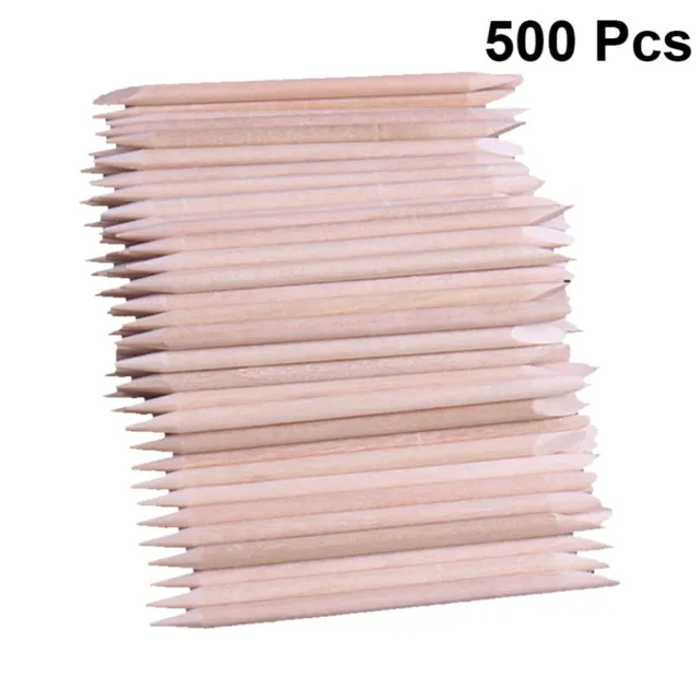 500 pz raschietto per unghie bastoncini di cera per sopracciglia targa in legno