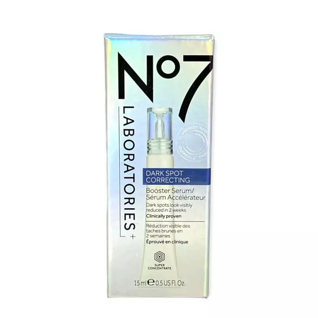 1 New No7 Laboratories Dark Spot Correcting Booster Serum 0.5 Clinically Proven