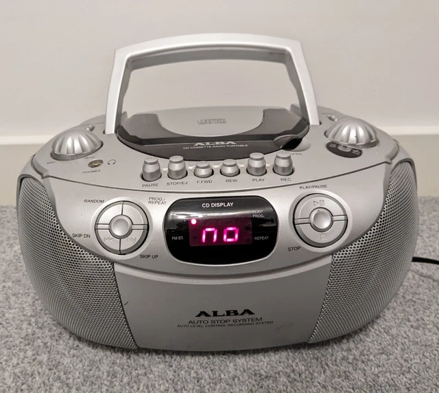 ALBA PORTABLE CD Player Stereo Radio Cassette Recorder CX570/A SEE DESCRIPTION £15.00 PicClick UK