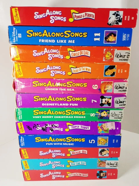 DISNEY SING ALONG Songs 12 VHS Lot (One with Inserts) SingAlong £40.01 ...