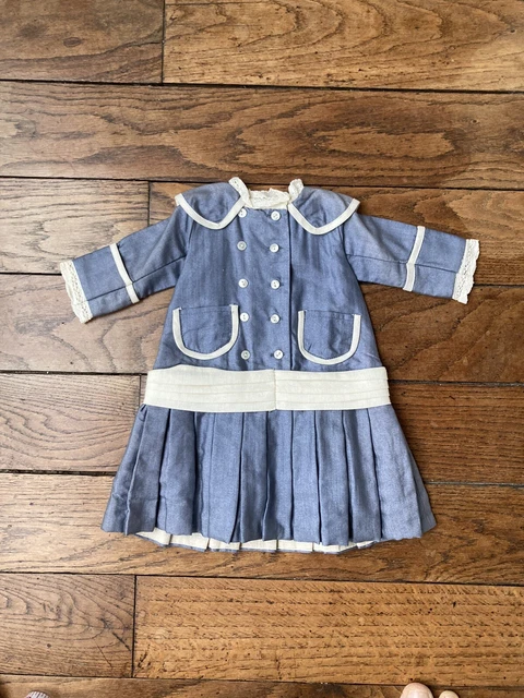 Robe De Poupée Ancienne | Vêtement Pour Poupée De Collection