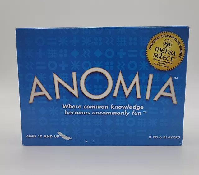 NEW OPENBOX ANOMIA Card Game by Everest Mensa Select Winner Ages 10+ 3-6 Players