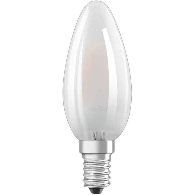 Bellalux LED Filament Leuchtmittel Kerzenform 4W = 40W E14 matt 470lm warmweiß