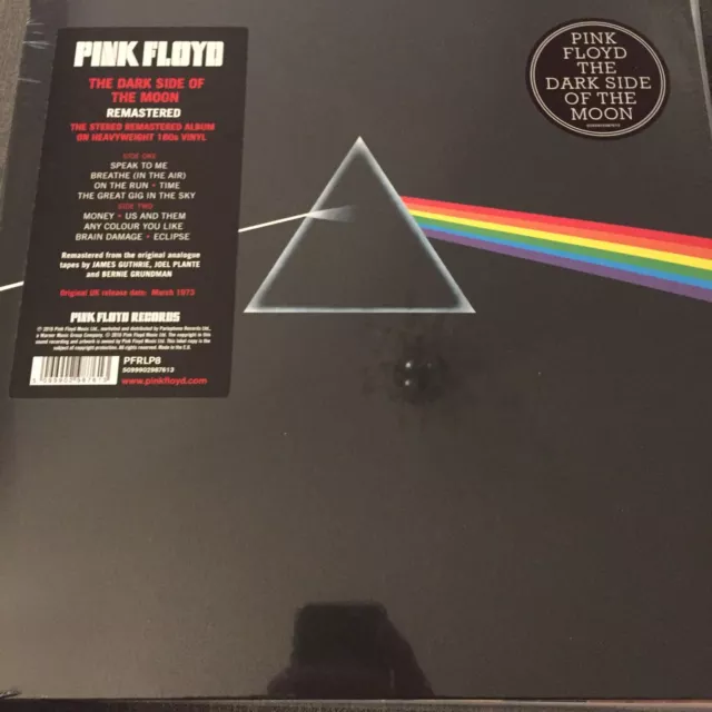 Pink Floyd 'The Dark Side Of The Moon' Vinyl LP 2016 180g NEW AND SEALED