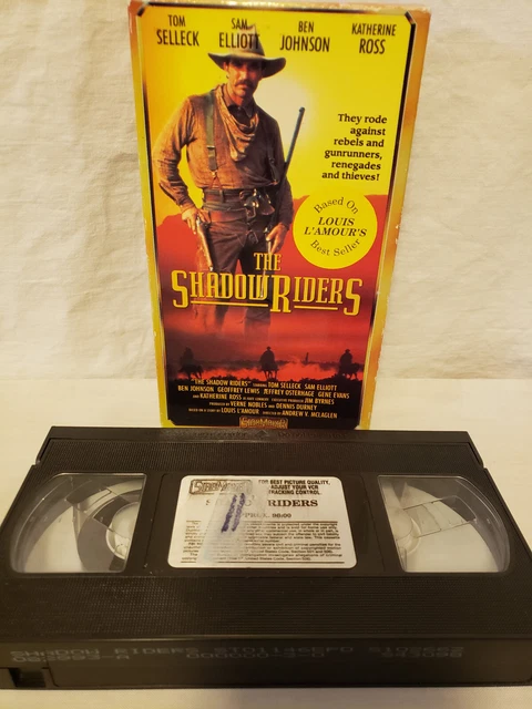 The Shadow Riders Kate VHS THE SHADOW Riders Tom Selleck Sam Elliott Katherine Ross Louis L ...