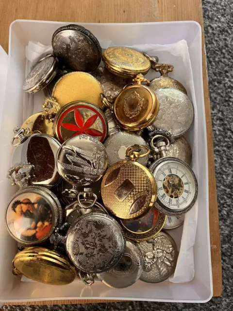 job lot of pocket watches Attic Find Clearance Mixed Lot Steampunk Craft