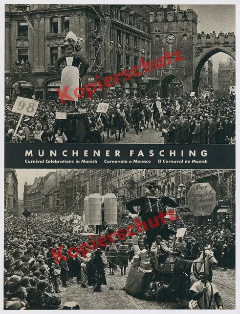 Altmünchen Stachus Karlstor Faschingszug Karneval Hofbräuhaus Bier Brauerei 1939