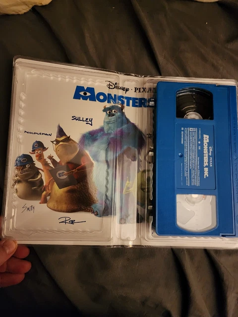 DISNEY - PIXAR Monsters, Inc. 2002 [VHS] Blue Tape Inner Graphics £6.55 ...