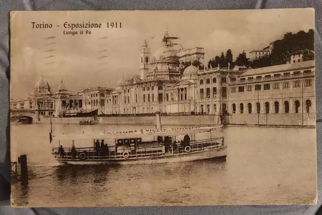 Cartolina Torino Ricordo Esposizione  Internazionale 1911 Viaggiata