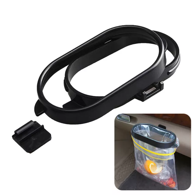 1pcs Portable Removable Car Trash Can Clip Rubbish Bin Rack Frame HoldWR