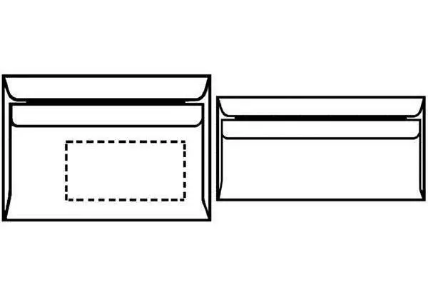 [Ref:768614-5] HERLITZ Lot de 5 envellope, format C6, sans fenêtre, blanc,