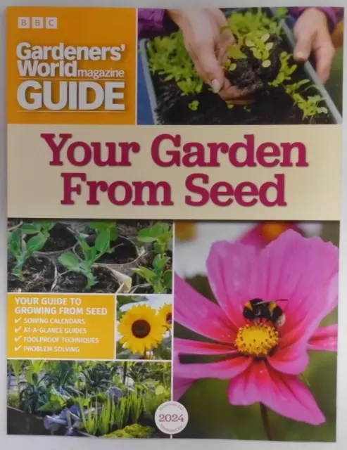 BBC Gardeners' World Guide magazine Your Garden from Seed 2024 Growing from seed