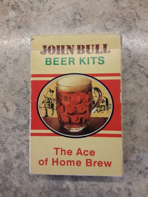 John Bull Beer Kits Playing Cards Opened But Unused "The Ace of Home Brew"