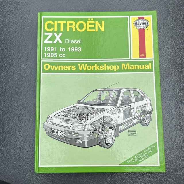 MANUAL DE TALLER Haynes Citroen ZX diésel 1991 a 1993 1905cc