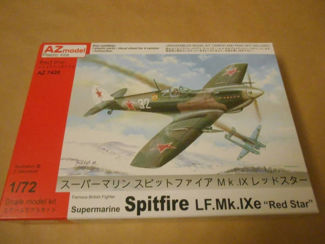 Nationwide 290 Included 1/72 Az Model Supermarine Spitfire Mk.Iv Red Star
