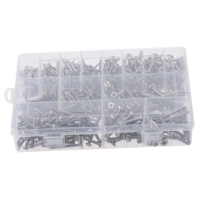 Viti A Testa Piatta, Nere, 8 X 40-50 Pezzi, Con Viti Per