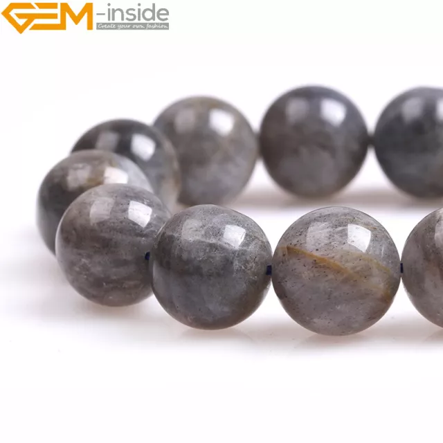 Wholesale Natural Gemstones 6mm Round Spacer Beads For Jewellery Making 15" UK