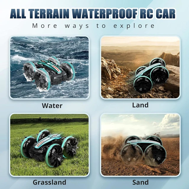 AMAZEFUN AMPHIBIOUS REMOTE Control Car, Gesture Sensor 4WD Remote