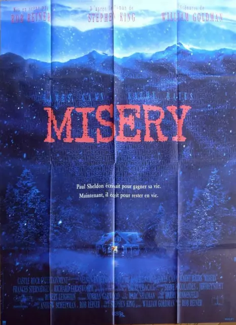 Misery - King / Bates / Caan / Reiner / Psychopath - Original Large Movie Poster