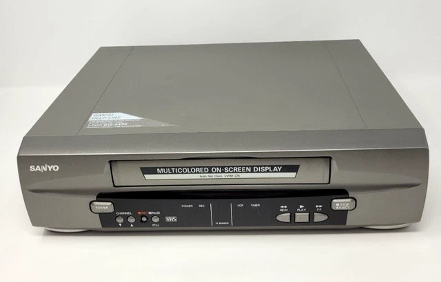 Vintage Sanyo VHS VCR Model# VWM-275 Tested and Works. No remote
