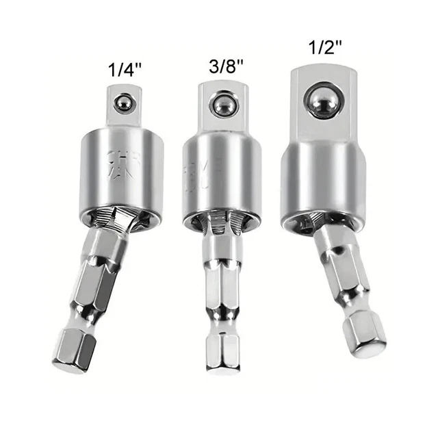Adaptateur cardan Laser 7255 coffret 3 pièces pour douilles et embouts de vissage Adaptateur cardan Laser 7255 coffret 3 pièces pour douilles et embouts de vissage