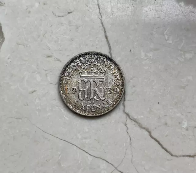 1939 Great Britain 6 Pence  bg