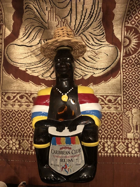 Angostura Caribbean Club EMPTY Limbo Drummer Rum Bottle 750 ml