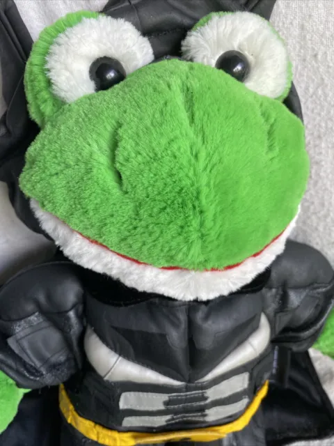 Batman Dark Knight Green Frog Build-A-Bear plush retired Heavily Used