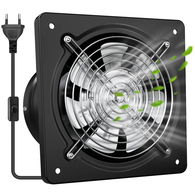 BAIN EXTRACTEUR VENTILATEUR 125mm Avec Minuteur et Blanc Panneau Avant