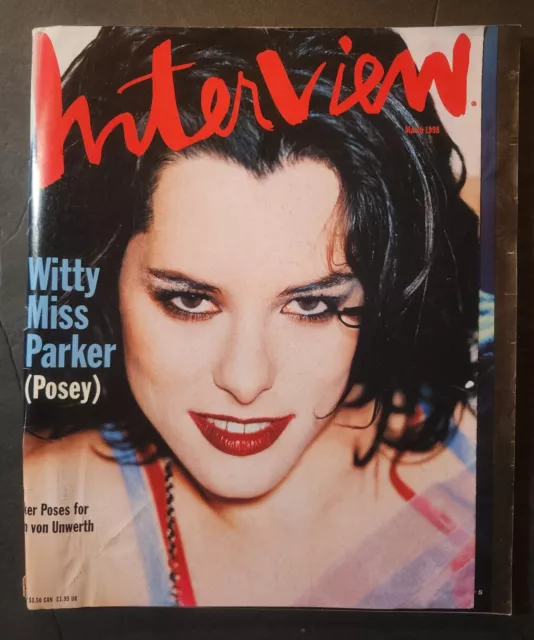 Andy Warhols Interview Magazine Mar 1998 Parker Posey - Fashion ~ Art ~ Music