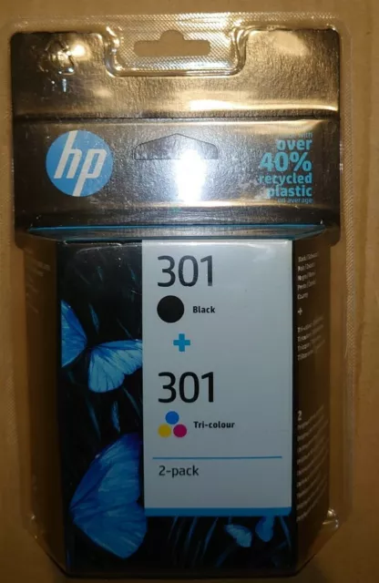 Original Genuine HP 301 Black 301 Colour Ink Cartridges Combo Pack