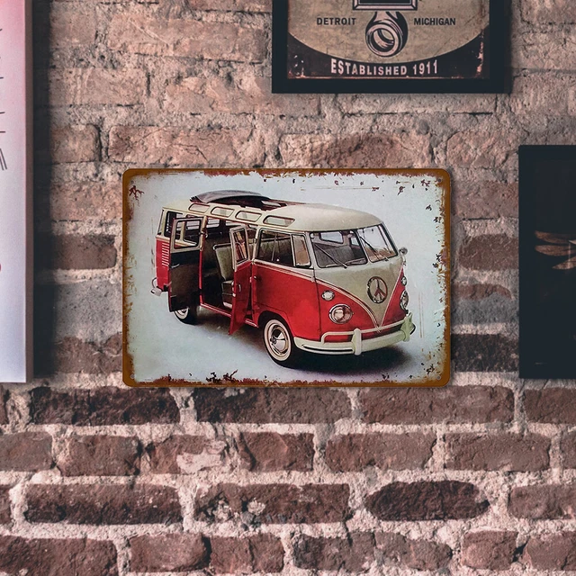 Targa Metallica Vintage Con Bassotto - Decorazione Da Parete Per Bagno, Cucina O Esterno - 20x30 Cm - Foto 11