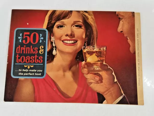 VTG MCM | Southern Comfort | 50 Drinks & Toasts | Retro Cocktail Recipe Booklet