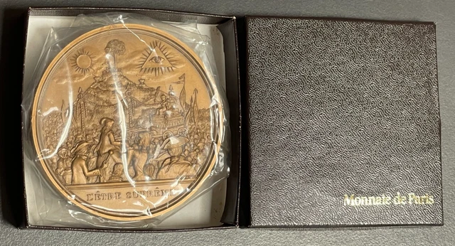 Médaille Commémorative Bronze Monnaie De Paris - Bicentenaire Révolution Française - Belle épreuve