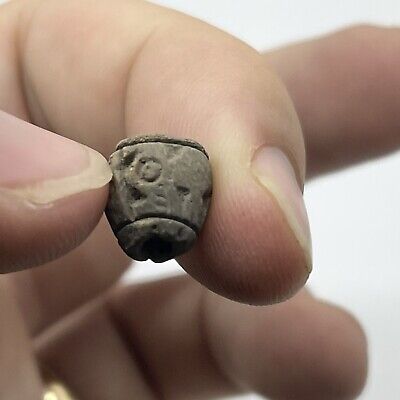 Pre Columbian Clay Bird Bead Spindle Whorl 800 BC Ecuador Authentic Artifact - A 5