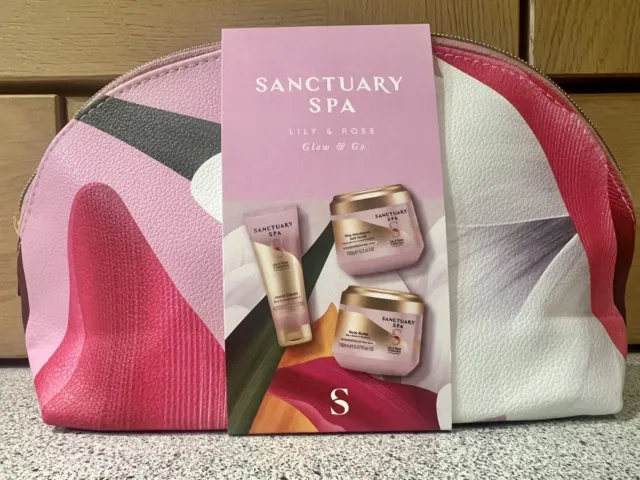 Sanctuary Spa Lily & Rose Body Glow & Go Gift Set. New.