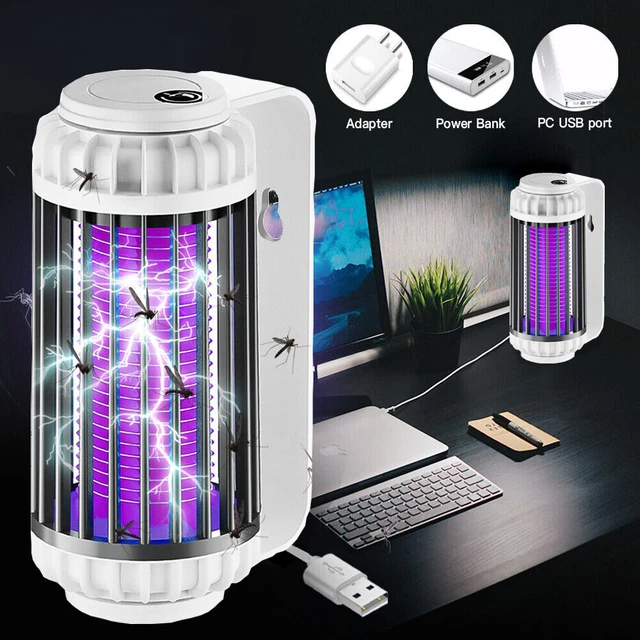 UV Moskito Killer Elektrisch Insektenvernichter LED Mückenfalle Mückenlampe 360°