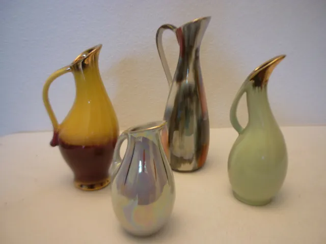Konvolut 4 Vasen 50er-60er Jahre guter Zustand