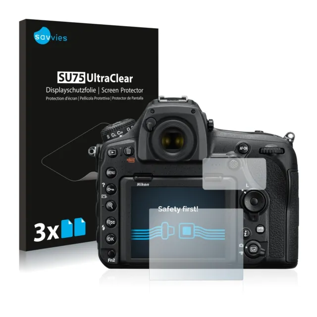 6x Savvies Film Protection Ecran pour Nikon D850 Film Protecteur Clair