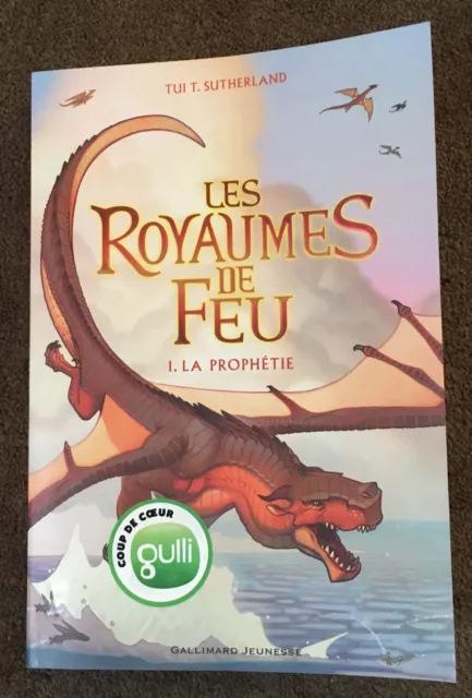 Livre enfant, Les Royaumes de Feu, Tui Sutherland, Gallimard 2021, comme neuf