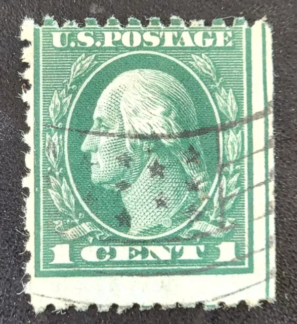 George Washington 1 Cent Stamp Cancelled 1919 Bristol TN Postmark