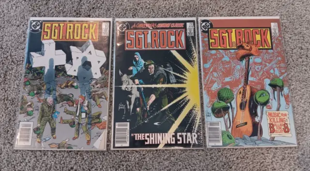 DC Comics Sgt Rock Comic Books Issues 413 414 416  Lot of 3 1980s GREAT SHAPE