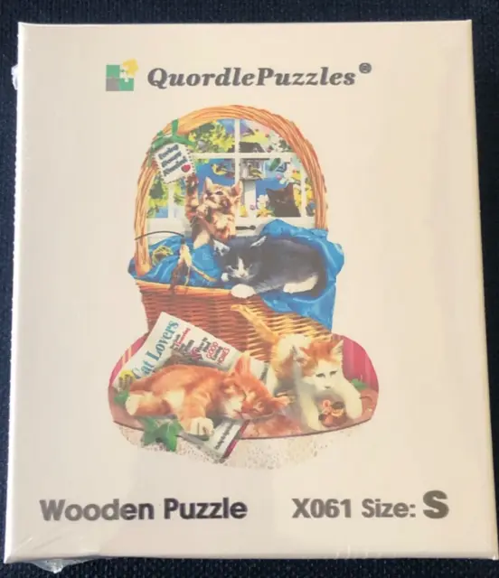 Quordle Brand Wooden Puzzle LION Small 60-110 Pieces NEW In Box