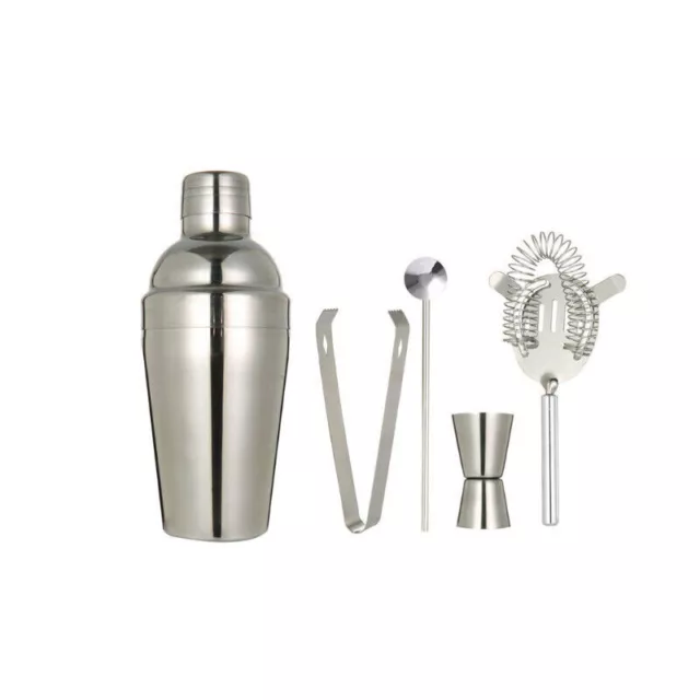 Bar Cocktail Shaker 5 Stk/Set Edelstahl Mixer Drink Maker Handshaker Zubehör