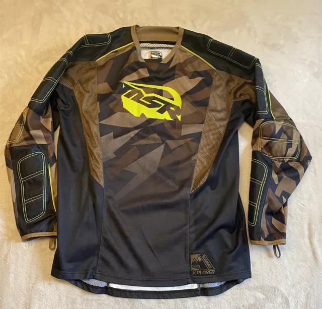 MSR  XPLORER SUMMIT JERSEY MOTORCYCLE ATV BLACK Brown Camo SIZE MENS S Small